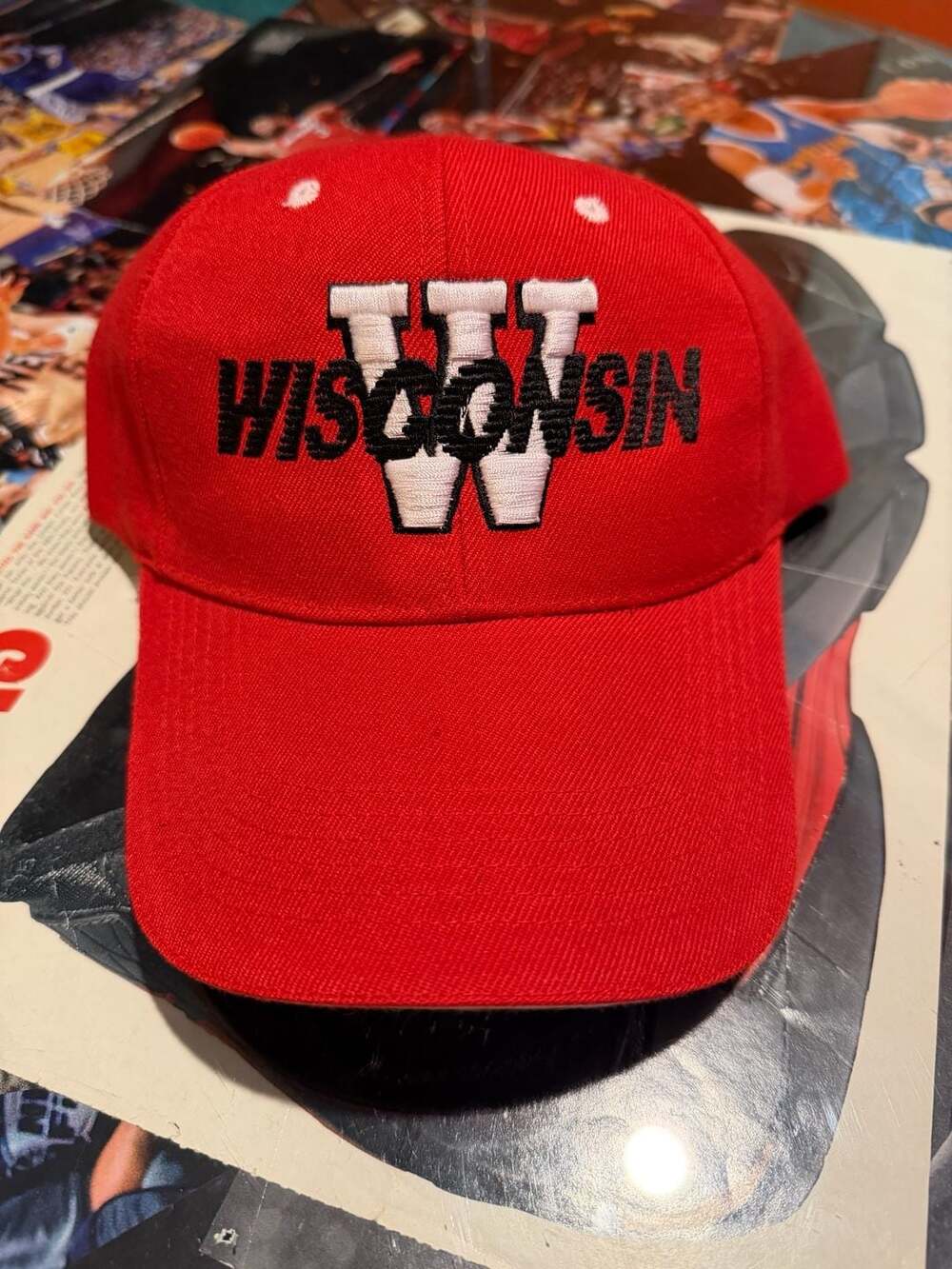 City Hunter Wisconsin Badgers Embroidered Adjustable Baseball Hat